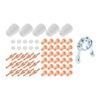 61 Pcs PT31 Plasma Cutting Consumables Set,Nozzle & Electrode Accessories