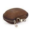 CONTACT'S FAMILY Folding Glasses Case, Foldable Sunglasses Leather Case, Portable