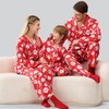 Giggling Getup Red Adult Womens Christmas Pajamas, Satin Pajama Set