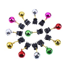 CCINEE 12 Pieces Beard Baubles Ornaments Colorful Mini Gingle Bells Mustache Christmas Decoration for Boyfriends Brothers Fathers and Men