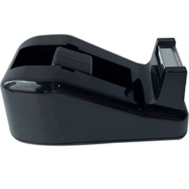 Desktop Tape Dispenser Cute Light Office Tape Dispensers, Nano Pads Fix Base, Black