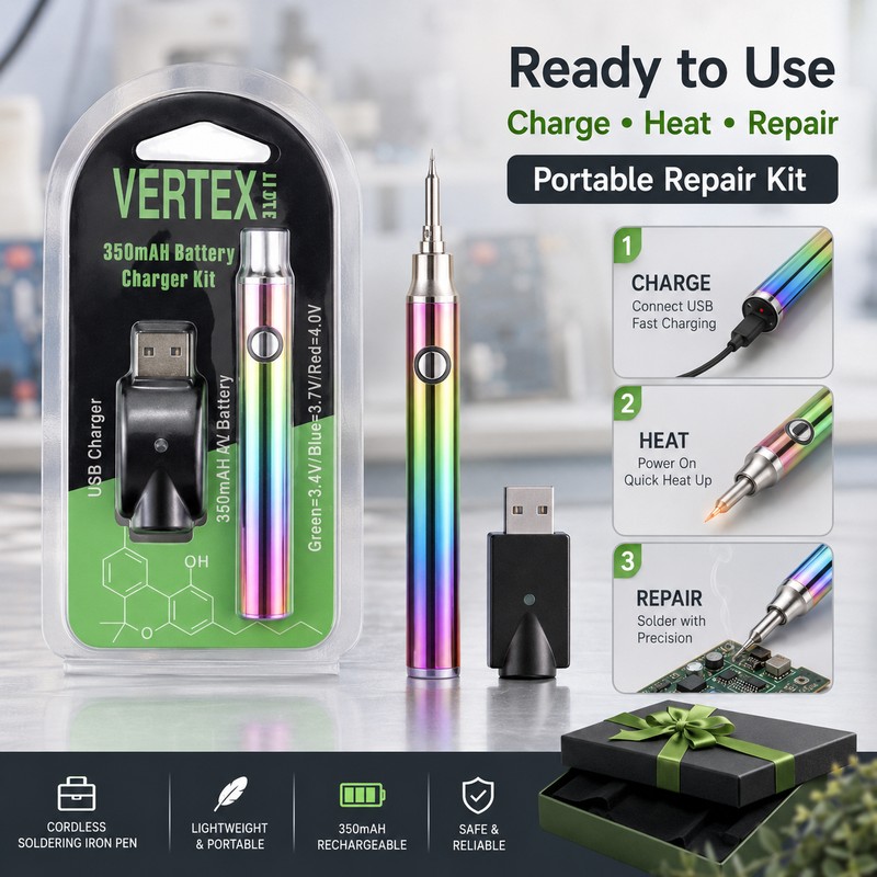 Cordless Soldering Iron Pen for DIY Repairs – USB-C Rechargeable