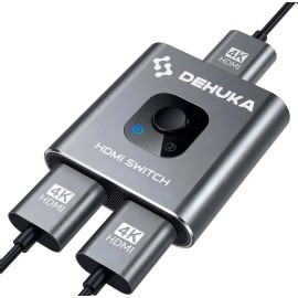 Switch Splitter Hdmi Bidireccional Calidad De Imagen 4k Dehuka