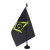 AZ FLAG - Freemasonry Black Table Flag 8.25 x 5.5