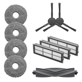 Dreame Dreamebot L10s Pro Accessory Kit - 1 Main Brush, 2 Side Brush, 3 Dust Filters, 2 Pairs of Mop