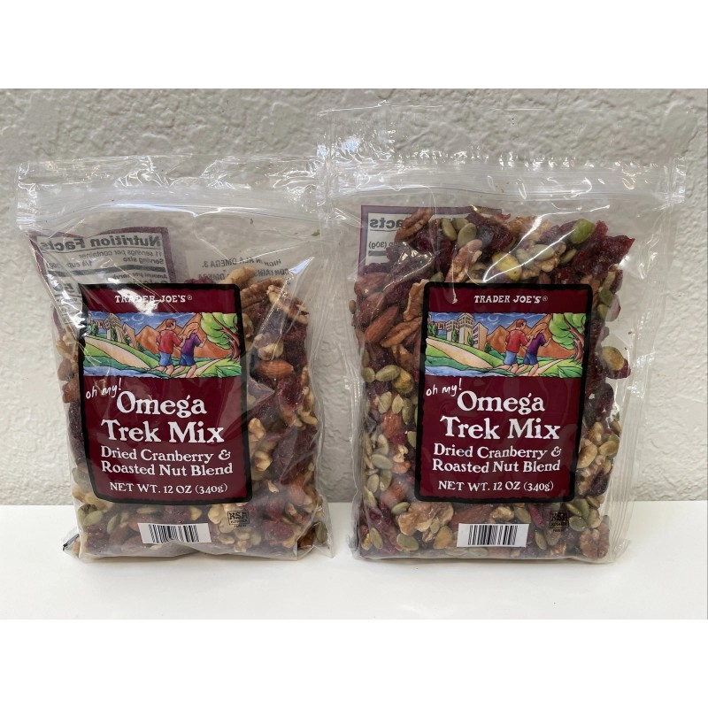 Trader Joe's 2 Packs Trader Joe's Omega Trek Mix Dried