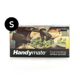 100 sheets of versatile handy mate nitrile sanitary gloves for food and cooking, black black_small(S)small(S) / 식품용 요리용 다용도 핸디메이트 니트릴 위생장갑 100매, 블랙블랙_소(S)소(S)