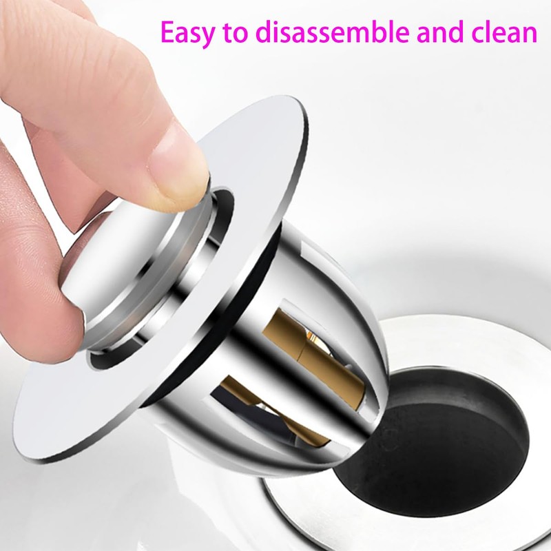 Qrity 1 PCS Sink Plug, Universal Magnetic Pop up Sink