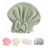 Hair Wrap Towel Set - Hair Towel Cap - Coral