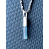 Unbranded tourmaline indicolite blue natural crystal rough pendant necklace