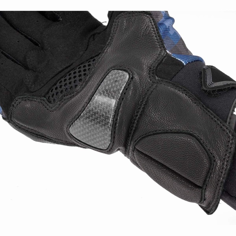 Komine GK-214 1166 Titanium Mesh Gloves for Bikes, Plaid Navy,