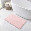 Walensee Bathroom Rug Non Slip Bath Mat (32x20 Inch Blush)