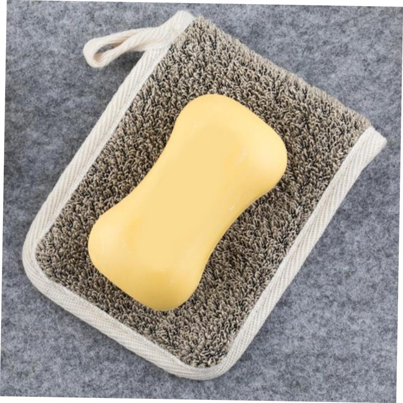 Healvian Mens Body Scrubber 4pcs Soap Pouch Exfoliating Body Scrub