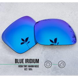 Well-aimed Replacement Lenses Compatible with ESS Crossbow Sunglasses, Polarized Lens - Blue Iridium Polarized