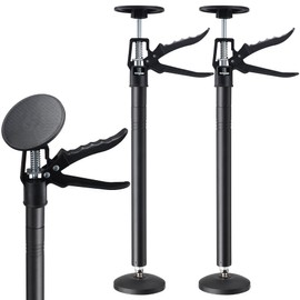 2Pack Cabinet Jacks for Installing cabinets,Adjustable Support Pole Steel 3rd Hand Support System,Support Rod for Furniture Jacks Cargo Bars Drywalls,Extends from 12 to 23 Inch,Supports up to 100 lbs
