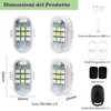 KEWAYO 4 Luci Strobe LED Wireless con Telecomando - 7