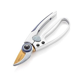Alfresia Bypass Pruner Secateurs - Hardened Carbon Steel with Titanium Coating, Heavy Duty, Durable Garden Cutters, Easy Grip Handle, Safety Lock
