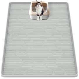Silicone Cat Litter Box Mat 32"x 22" Extra Large Cat Rubber Mat