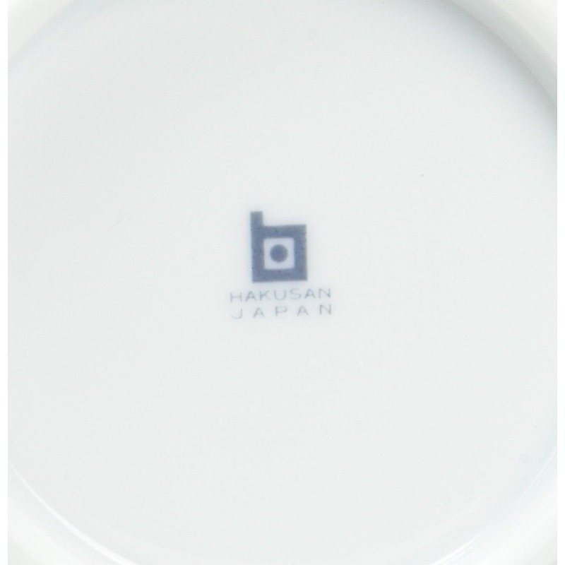 Hakusan Pottery Tea Wan, White, Approx. φ4.3 x 2.0 inches