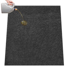 Datanly 1 Pcs Garage Floor Mat 29 x 36 Inch Oil Spill Mat Oil Absorbent Pads Reusable, Washable, Waterproof Backing Contains Liquids, Protects Garage Floor or Driveway Surface, Black