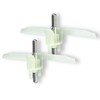 DL-pro 2 x Continuous Shredder Blades for Bosch 10004361 for