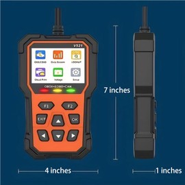 Fronzaron V521 Classic Enhanced OBD2 Scanner Diagnostic Tool, Automotive OBD car Code Reader Diagnosis Engine Light with Reset Fault for All Cars Since 1996 (Orange)