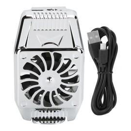 H15 Mobile Phone Cooler Cellphone Cooling Bracket Radiation Heat Sink Reducing NoiseSilver