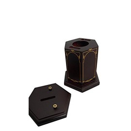 Mahogany Wood Charity Donation Coin Collection Box Beautiful for Office Desk Or Conference Room (Furniture Brown)