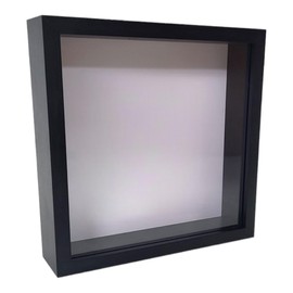 BUSDUGA 4362 Savings Bank to Design Yourself, 20 x 20 x 5 cm, Blank Picture Frame, Money Box, DIY Money Gift (Black)