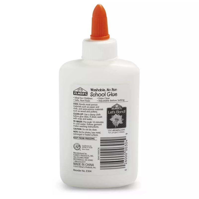 Elmer's Liquid School Glue, Washable, 4oz (Choose Your Pack) -