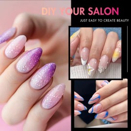 240pcs De Uñas De Gel Blandas De Diferentes Tamaños Y Formas                                                                                          