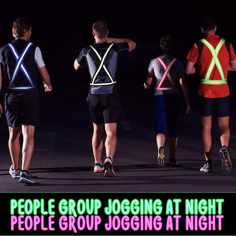 30 Pcs Reflective Running Vest High Visible Reflective Vest Bulk
