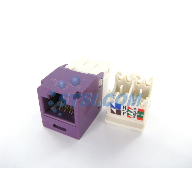 Panduit GENIUNE Panduit CJ688TGVL Cat6 Mini-Com Jack Module, Violet ~STSI
