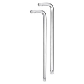 HARFINGTON 2pcs T50 Tamper Proof Torx Star Key Bit Wrench 6.69" Long Arm L-Shaped 6 Points Wrenches Chrome-Vanadium Steel Hand Tool for Automotive/Home Repairs