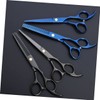 BIUDECO 2pcs Professional Hair Cutting Scissors Black Barbers Shears for