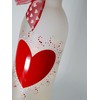 Valentines Day Wine Bottle Decoration With Lights Painted