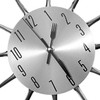 Linian 3D Removable Wall Clock Cutlery Kitchen Spoon Fork Wall