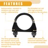 Partuto 1 x 2.01 inch universal car U-bolt exhaust clamp,