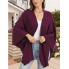Moss Rose Womens Elegant Shawl Wraps Soft Open Front Poncho
