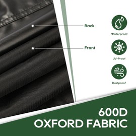 RVGUARD RV Tire Covers, 2 Pack Dual Axle, Fits 30"-33" Dia Tires, 600D Oxford Waterproof & Anti-UV Wheel Covers for RV, Trailer, Camper (Black)