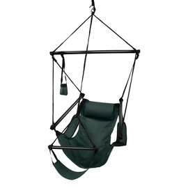 Hammaka Hanging Hammock Air Chair, Aluminum Dowels, Green