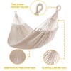ZEAN Handwoven Hammock by Thick Cotton Rope XXL Two Person