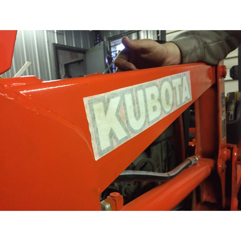 KUBOTA L BX B series TRACTOR VINYL DECAL STICKER -WHITE