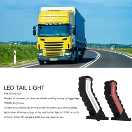 Luz Indicadora de Remolque, 2 Piezas de Luz Trasera LED IP68 a Prueba de Agua 1500LM Lámpara Indicadora de Freno de Alto Brillo para Camión, Barco, Caravana