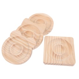 COHEALI 4pcs Wooden Jewelry Tray Bead Board for Diy Bracelet Making Bracelet Display Tray Measuring Board