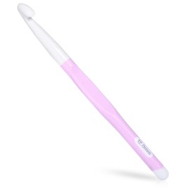 12mm Large Crochet Hook with Ergonomic Handle, Big Crochet Hooks for Chunky Yarn, Professional Huge Knot Needles for Beginners and Experiecced Lover