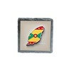 Grenada Map Slate Coaster – Caribbean-Themed Drink Coaster with Island