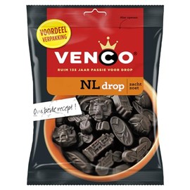 Venco NL Drop Dutch Black Licorice Soft Sweet 120g 4.23 ounce