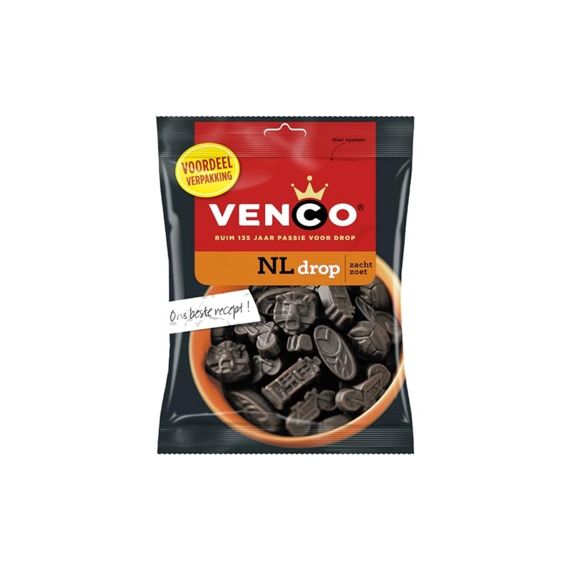Venco NL Drop Dutch Black Licorice Soft Sweet 120g 4.23