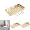 Wall Mount Stainless Steel Soap Holder Drain Rack Shelf for